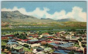 HOT SPRINGS now TRUTH or CONSEQUENCES, New Mexico NM   BIRDSEYE c1940s  Postcard