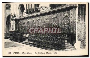 Postcard Old Paris Notre Dame The Stalls Choir