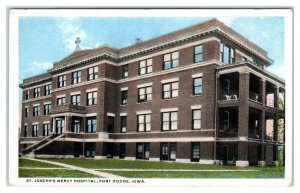 FORT DODGE, IA Iowa ~ St Joseph's MERCY HOSPITAL c1920s Webster County Postcard