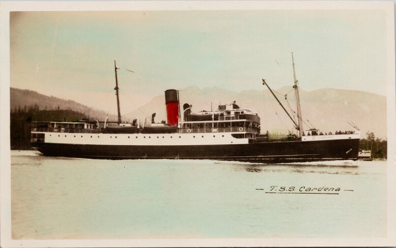 SS 'Cardena' Steamship Unused Gowen Sutton Real Photo Postcard G32