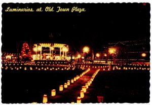 Christmas Eve Luminarios at Old Town Plaza - Old Albuquerque NM, New Mexico