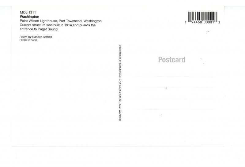 WA - Port Townsend. Point Wilson Lighthouse (continental size)