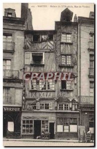 Old Postcard Nantes House Rue De Verdun