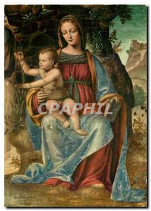 Postcard Modern Certosa di Pavia The Virgin with the Enfante Jesu (B Luini)