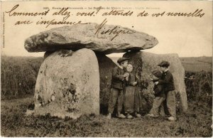 CPA Penmarch - Route de Penmarch - Le Dolmen de Menmez Landu (1033387)