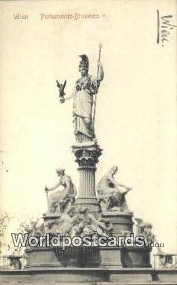 Parlaments Brunnen Wien, Vienna Austria 1908 