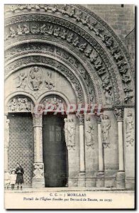 Postcard Old Church I Morlaas Portal