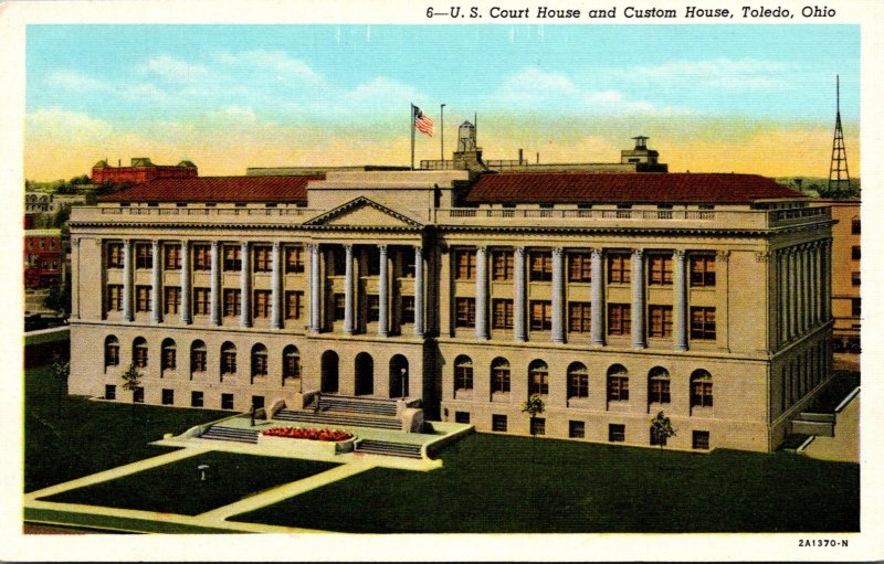 Ohio Toledo U S Court House and Custom House Curteich