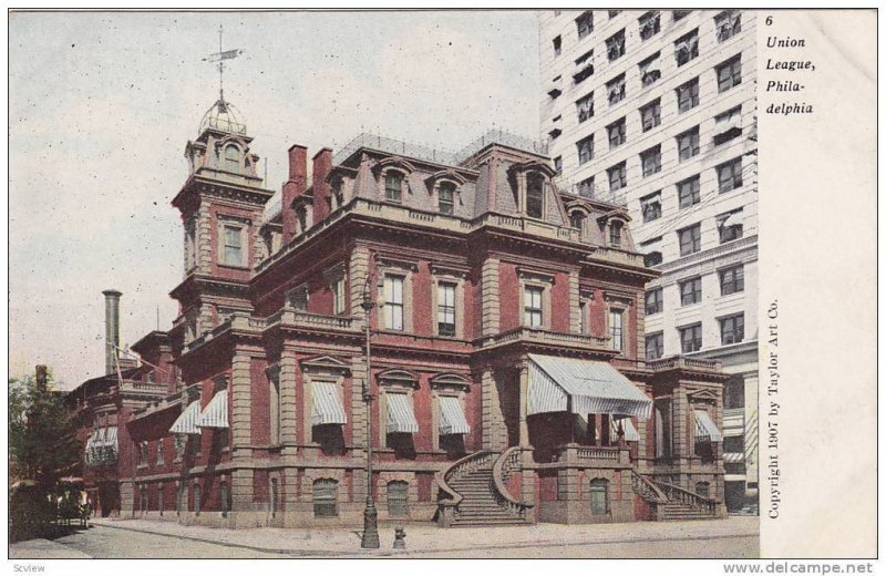 Exterior, Union League,  Philadelphia, Pennsylvania,  00-10s