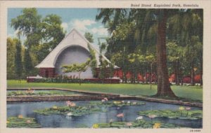 Hawaii Honolulu Kapiolani Park Band Stand Curteich