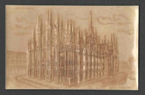 Ca 1909 PPC* ITALY MILANO IL DUOMO CHURCH CELLULOID & EMBOSSED SCARCE MINT