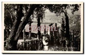 Old Postcard Menton Garavan View from