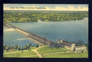 Florence, Alabama/AL Postcard, Aerial View Of Wilson Dam