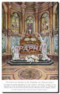 Postcard Old Chapel and Hunting De Ste Therese De L & # 39Enfant Jesus Lisieux