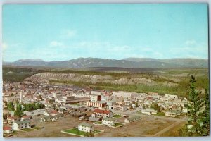 Yukon Alaska Postcard Whitehorse Capital City Aerial View c1960 Vintage Antique