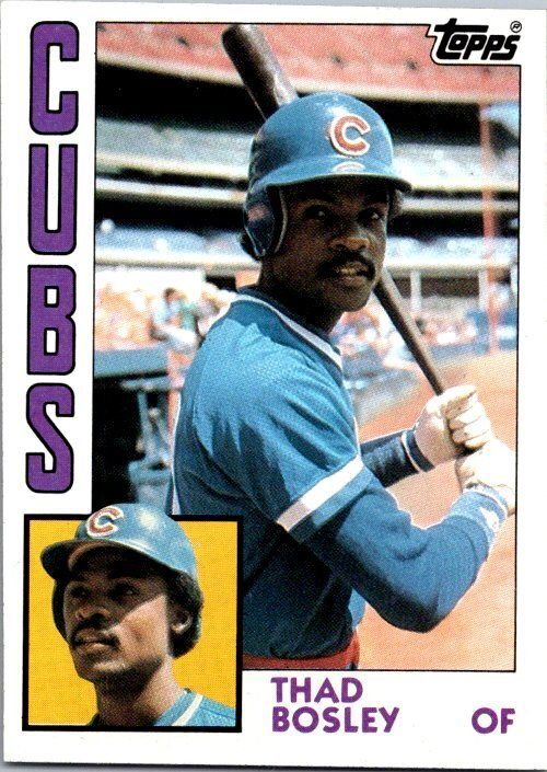 1984 Topps Baseball Card Thad Bosley Chicago Cubs sk16662