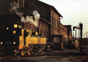 Transport Museum Locomotive in 1973 in Aschaffenburg vintage postcard