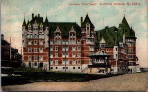 Canada Chateau Frontenac Dufferin Terrace Quebec Vintage Postcard 09.97