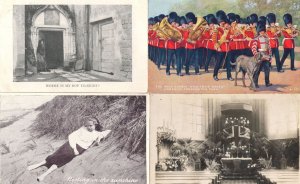 Irish Guards Altar With Military Flags Social History 4x Old Postcard s