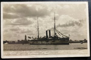 Mint RPPC Postcard US Army Troops Invasion of Veracruz Tacoma Canon Ship