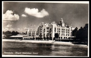 1930 Royal Hawaiian Hotel Honolulu HI Real Photo Postcard
