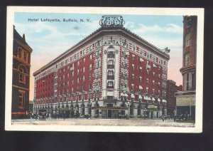 BUFFALO NEW YORK NY DOWNTOWN HOTEL LAFAYETTE VINTAGE POSTCARD