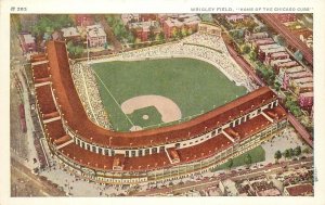 Postcard Illinois Chicago Birdseye Wrigley Field A.C. Co #283 22-13015