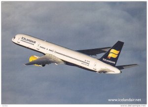 Icelandair Boeing 757-200 in flight,  60-80s