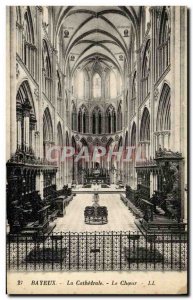 Old Postcard Bayeux Cathedral Choir