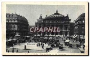 Paris Old Postcard Place of & # 39opera