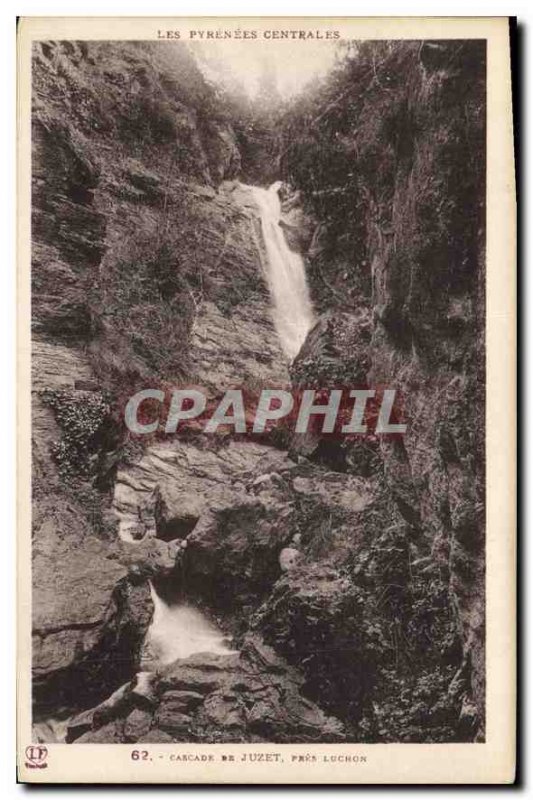 Postcard Old Waterfall taken Juzet Luchon