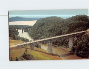 Postcard Little Pic River Bridge Ontario Canada