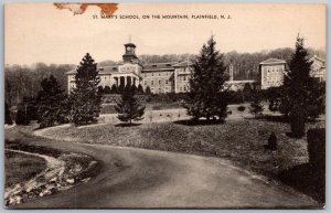 Vtg Plainfield New Jersey NJ St Mary's School On The Mountain Postcard