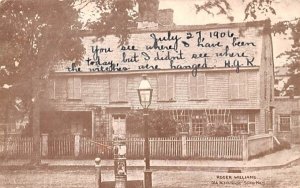 Roger Willams in Salem, Massachusetts Old Witch House.