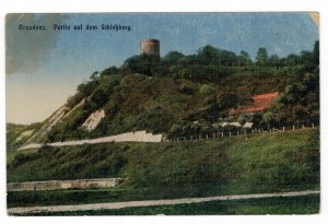 Poland 1918 Used Postcard Grudziadz Germany Graudenz Castle Mountain Military Po