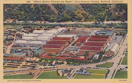 Where Motion Pictures Are Made First National Studios Burbank California 1945