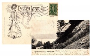 Postcard WV Harpers Ferry - Jefferson Rock