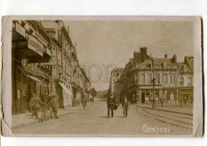 289506 FRANCE CAMBRAI occupation Vintage photo german miliatry postage RPPC