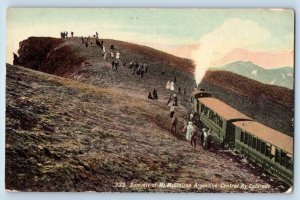 Colorado Postcard Summit Mt McClellan Argentine Central Ry Locomotive Train 1910