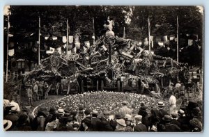 Paris France Postcard The Fighting Rooster Champs-Élysées 1919 Antique Posted