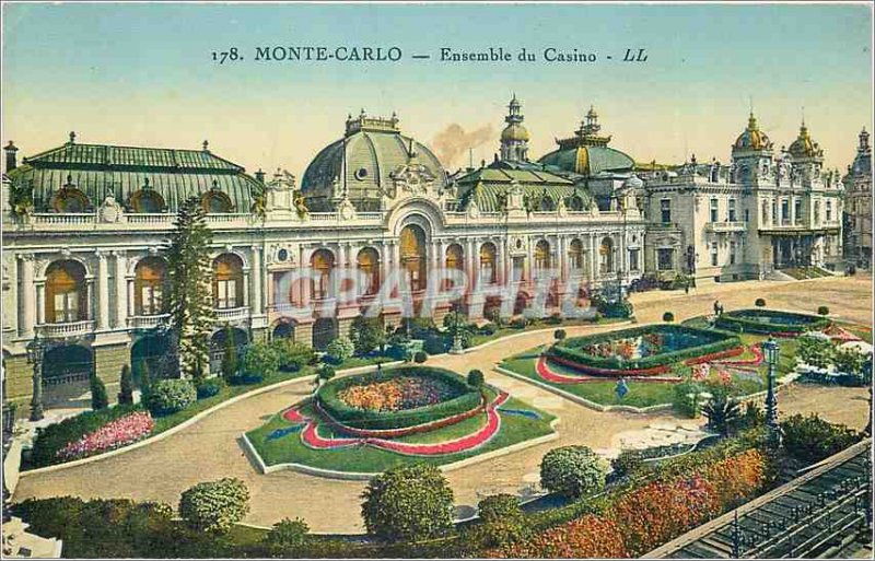 Old Postcard MONTE CARLO � Casino Together