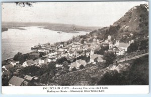 RPPC  BERGEN, NORGE  Norway   BIRD'S EYE VIEW  1912  Postcard