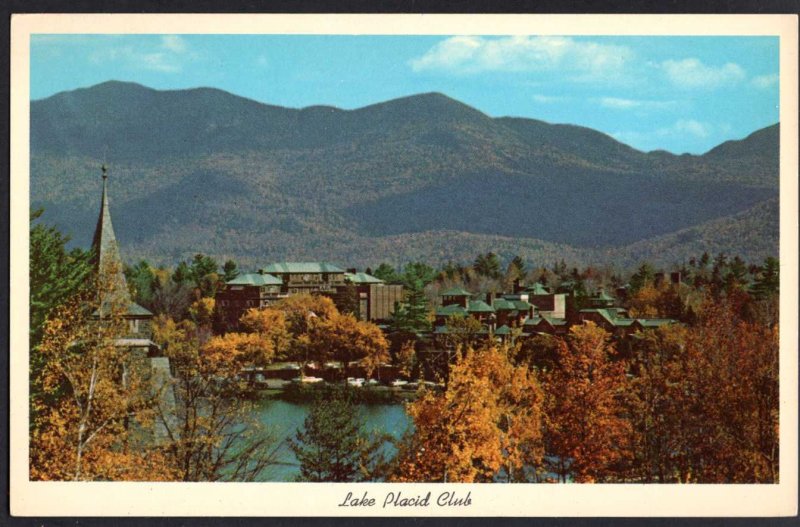 New York LAKE PLACID Year Around Vacationland Lake Placid Club - Chrome