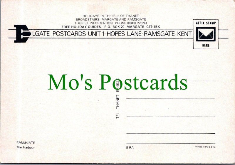 Kent Postcard - The Harbour, Margate  Ref.SW10253