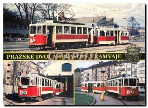 Postcard Modern Tramway Czech