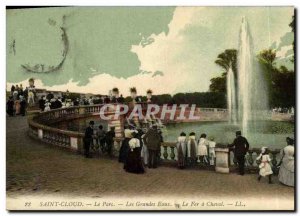 Old Postcard Parc De Saint Cloud Park Grandes Eaux Le Fer a Cheval