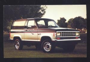 1987 FORD BRONCO II VINTAGE CAR DEALER ADVERTISING POSTCARD BRONCO 2 '87