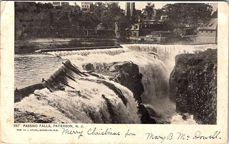 Postcard BUILDING SCENE Paterson New Jersey NJ AN2545