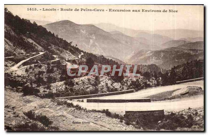 Postcard Old Lace Route Peira Cava Excursion to Nice surroundings