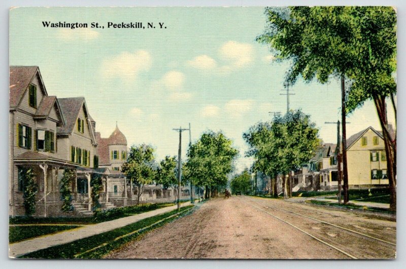 Peekskill New York~404-363 Dirt Washington St~Home w/Bay Window~Minaret~c1908 